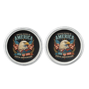 America 250th Anniversary Celebration Eagle Cufflinks