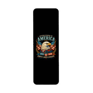 America 250th Anniversary Celebration Eagle Label