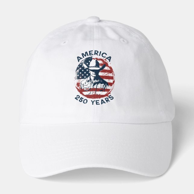 America 250th Anniversary Cowboy 1776-2026 Hat (Front)