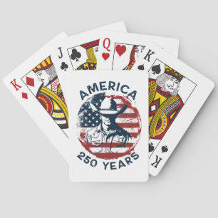 America 250th Anniversary Cowboy 1776-2026 Poker Cards
