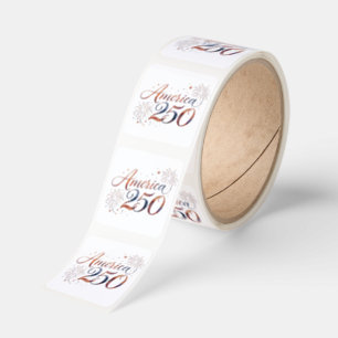 America 250th Anniversary Fireworks – Elegant  Square Sticker