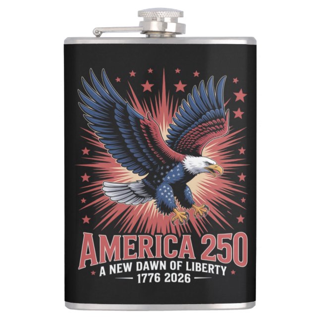 America 250th Anniversary Flask (Front)
