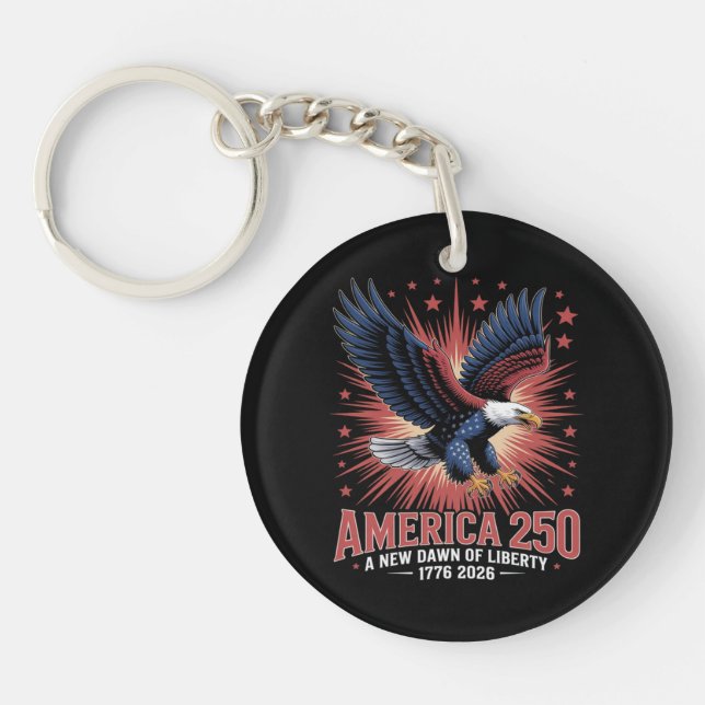 America 250th Anniversary  Keychain (Front)