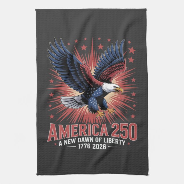 America 250th Anniversary Kitchen Towel (Vertical)