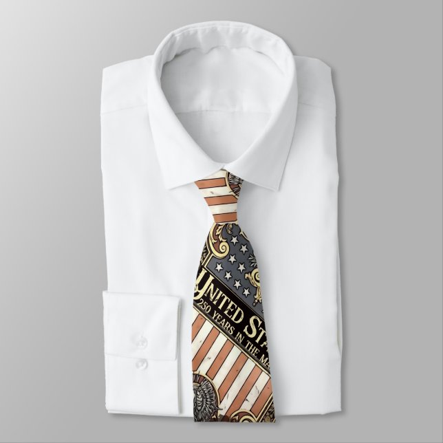 AMERICA 250TH ANNIVERSARY NECK TIE (Tied)