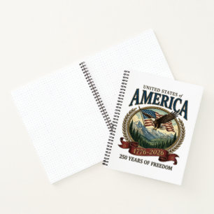 America 250th Anniversary Notebook