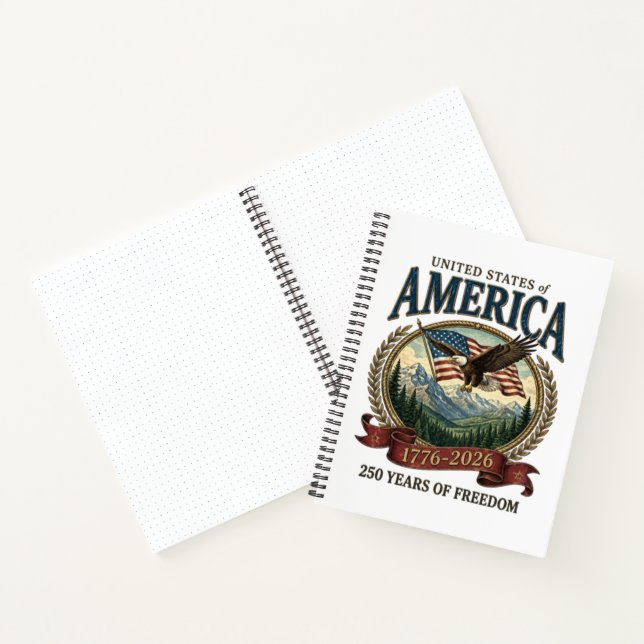 America 250th Anniversary Notebook (Inside)