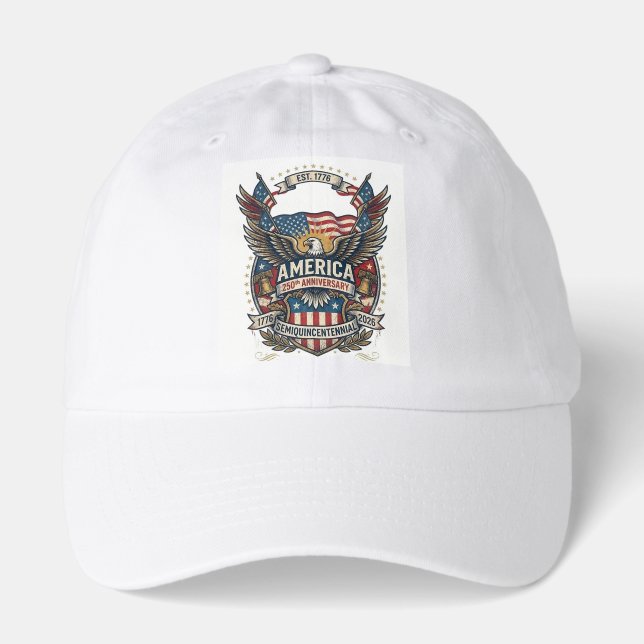 America 250th Anniversary Patriotic 1776 Freedom  Hat (Front)
