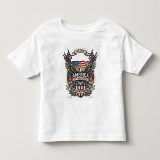 America 250th Anniversary Patriotic 1776 Freedom Toddler T-shirt