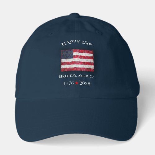 America 250th Anniversary Patriotic July 4th Hat