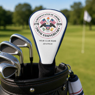 America 250th Anniversary Personalized  Golf Head Cover