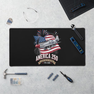 America 250th Anniversary Plane Desk Mat