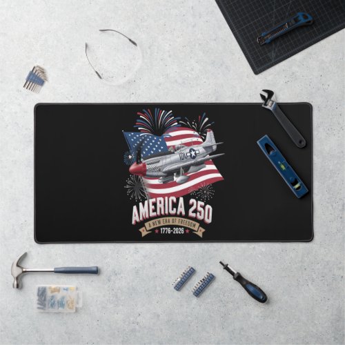 America 250th Anniversary Plane Desk Mat