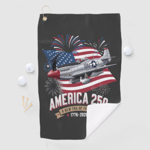 America 250th Anniversary Plane Golf Towel