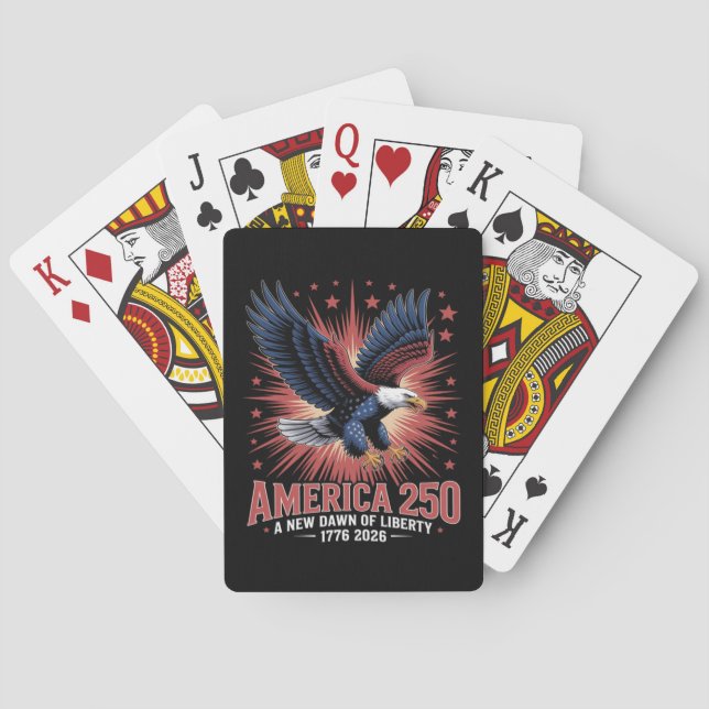 America 250th Anniversary Poker Cards (Back)