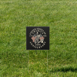 America 250th Anniversary Sign