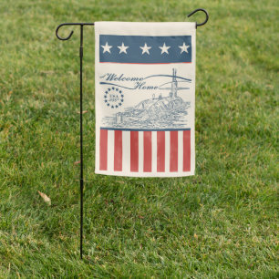 America 250th Anniversary SSBN Garden Flag (Cream)