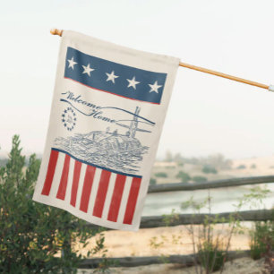 America 250th Anniversary SSBN House Flag (Cream)
