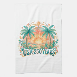 America 250th anniversary USA Palm Beach Kitchen Towel