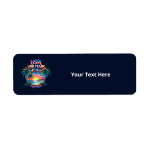 America 250th anniversary USA Palm Beach Label