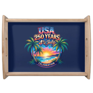 America 250th anniversary USA Palm Beach Serving Tray