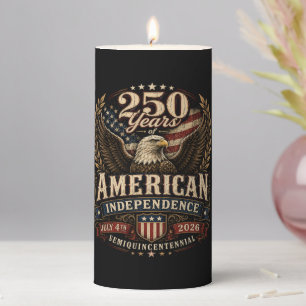 America 250th Anniversary usa Pillar Candle