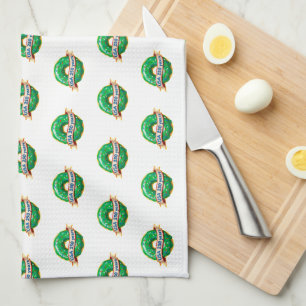 America 250th anniversary USA with sweet donut Kitchen Towel