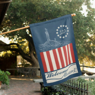 America 250th Anniversary VA SSN House Flag