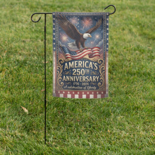 America 250th Birthday 1776-2026 Patriotic  Garden Flag