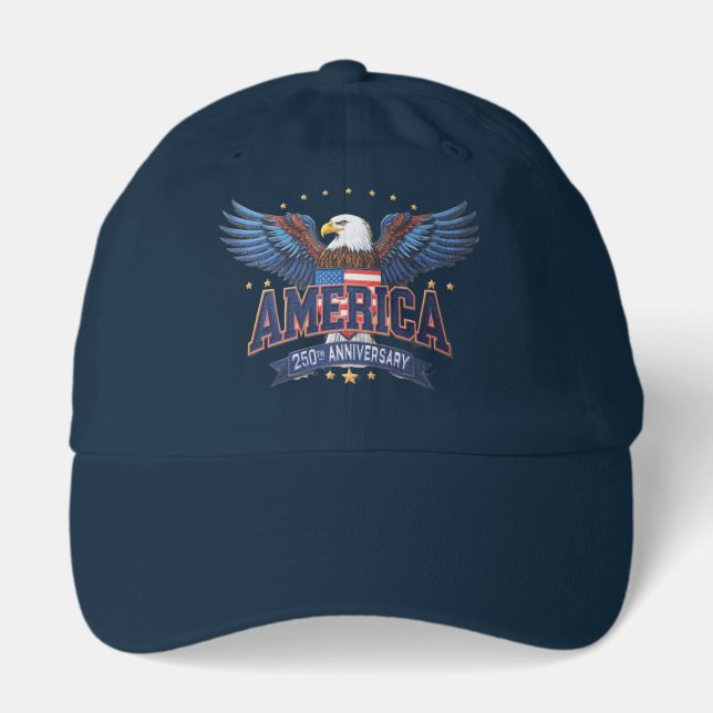 America 250th Hat with Eagle  (Front)