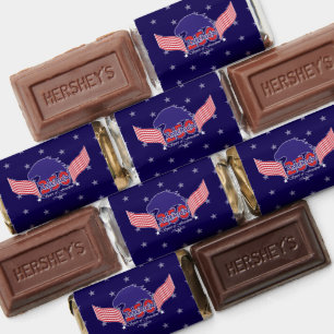America 250th-Spirit of Freedom-Blue-White Stars Hershey's Miniatures