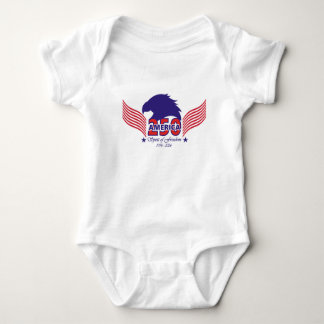 America 250th-Spirit of Freedom-Editable Back Text Baby Bodysuit