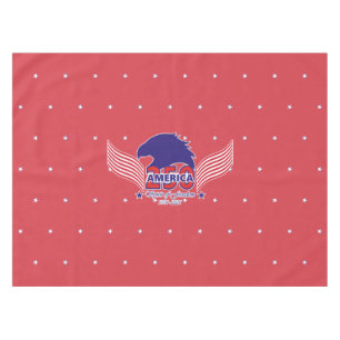 America 250th-Spirit of Freedom-On Red Tablecloth