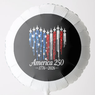 America 250th Years Heart Flag Balloon