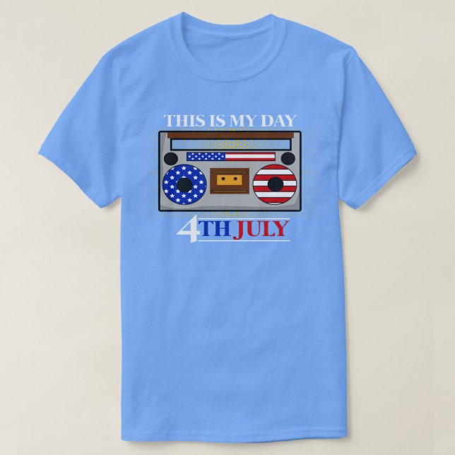 America 4th of July Patriotic holiday (1) T-Shirt (Design Front)