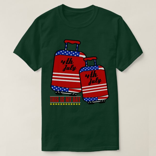 America 4th of July Patriotic holiday (5) T-Shirt (Design Front)