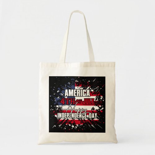 America 4th of July Tote Bag