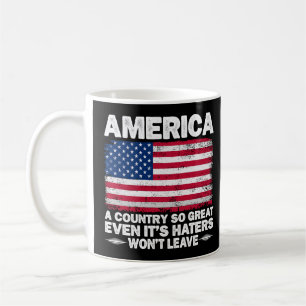 America A Country So Great Usa Flag Retired Father Coffee Mug