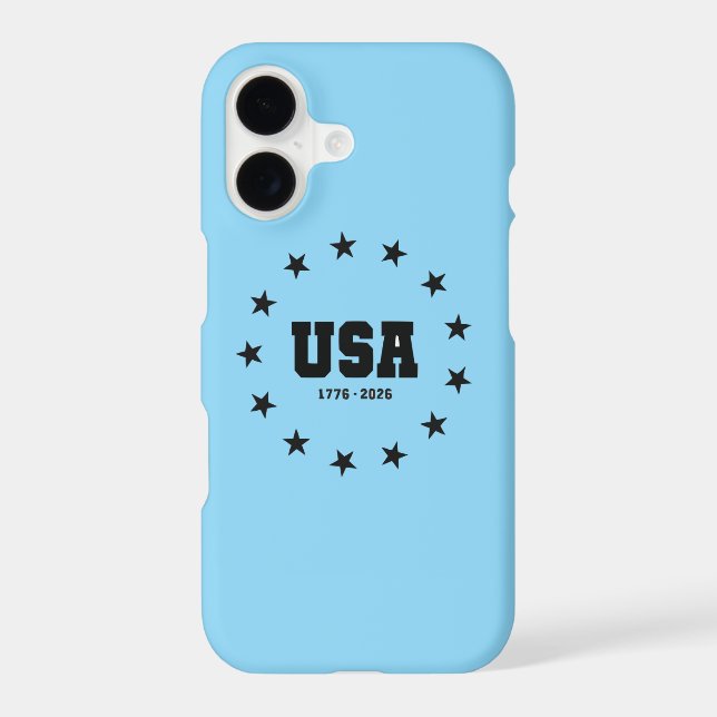 America Anniversary USA Stars Olive  Case-Mate iPhone Case (Back)