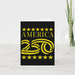 America Anniversary Vintage 4th 7 July Funny Men, Card