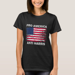 America Anti Kamala Flag Kamala Harris Anti Harris T-Shirt