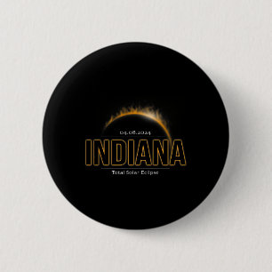 America April 2024 Path Of Totality Solar Eclipse  Button