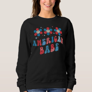 America Babe 4th Of July Memorial Day Independence Sweatshirt