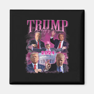 America Back Us American Flag Trump 2024  Magnet