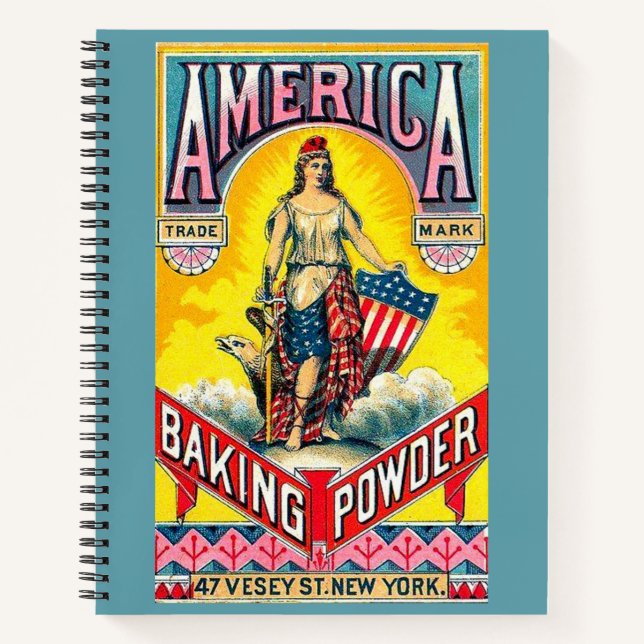 America Baking Powder Notebook (Front)