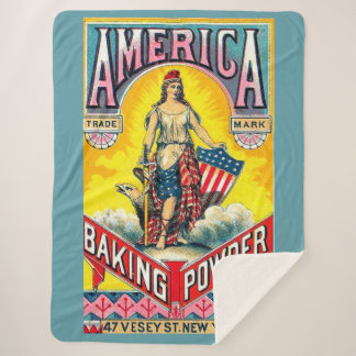 America Baking Powder Sherpa Blanket