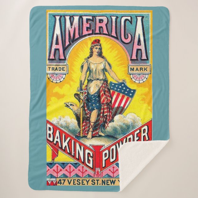 America Baking Powder Sherpa Blanket (Front)