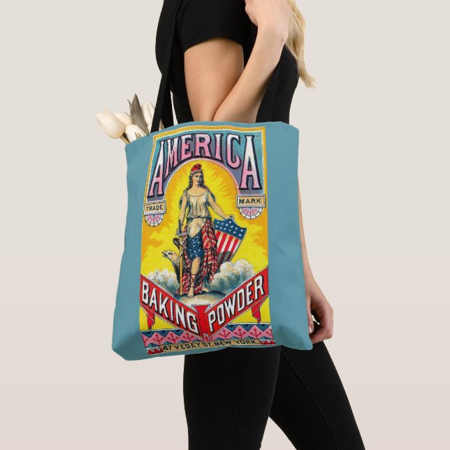 America Baking Powder Tote Bag (Close Up)