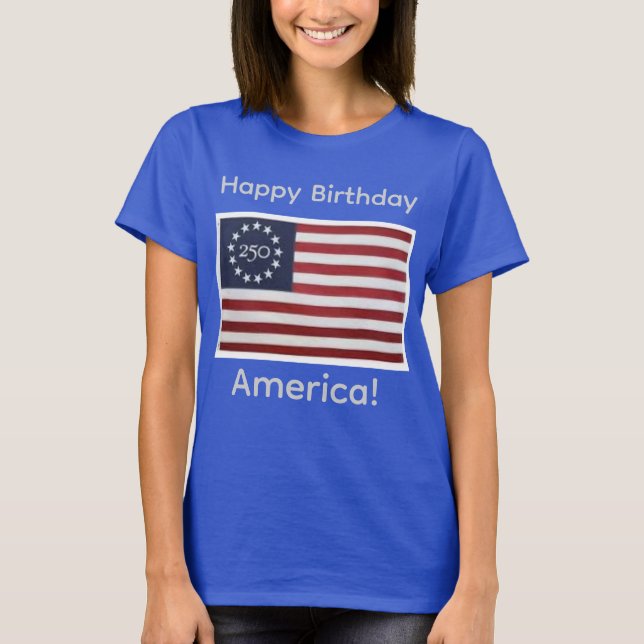 America Birthday 250 T-Shirt (Front)