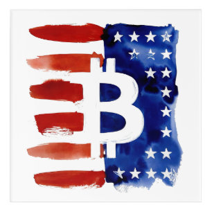 America Bitcoin (Painting No. 8) Acrylic Print